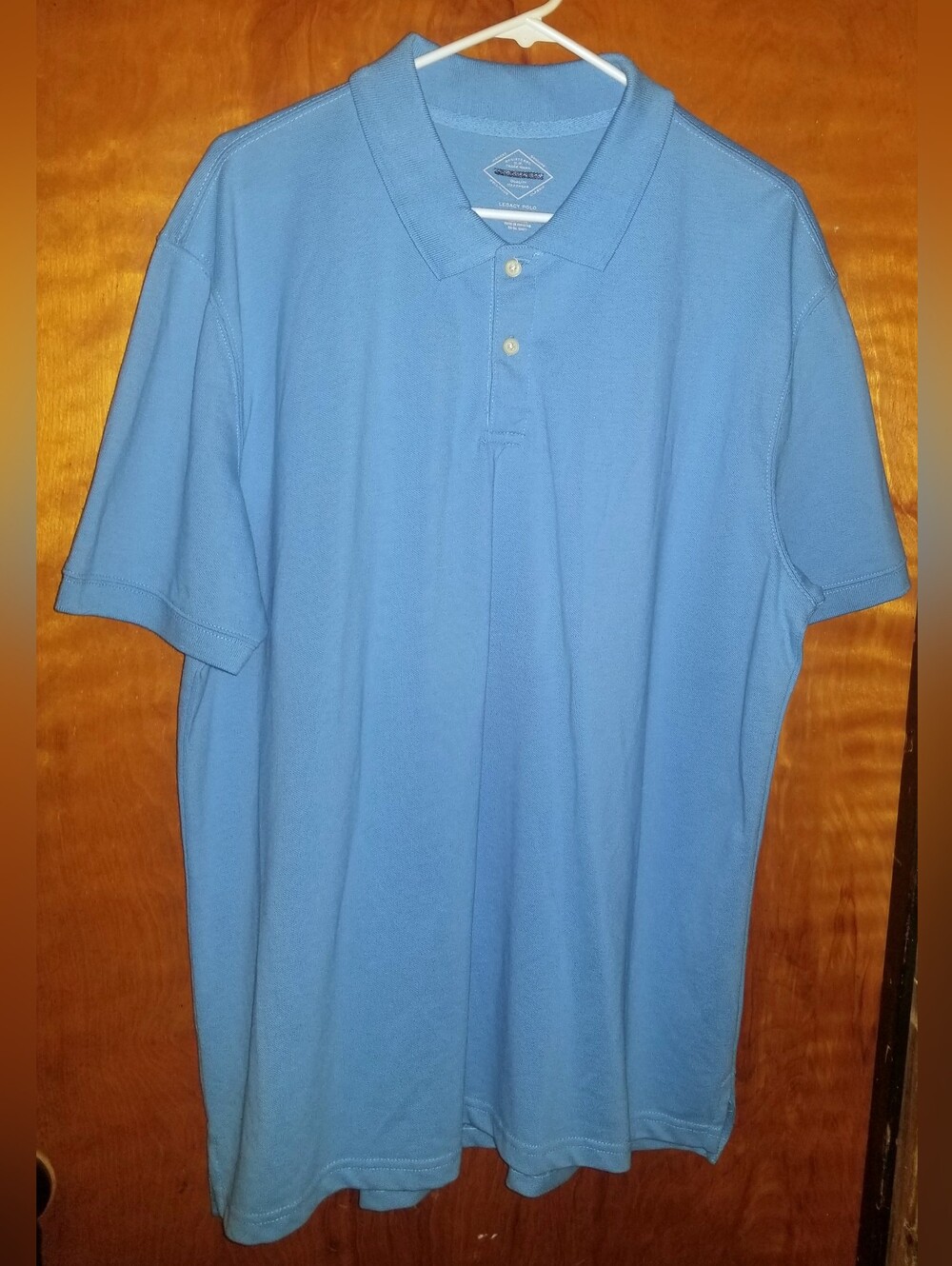 Men's St. Johns Bay Blue Legacy Polo Short-Sleeve Classic Fit Shirt XL